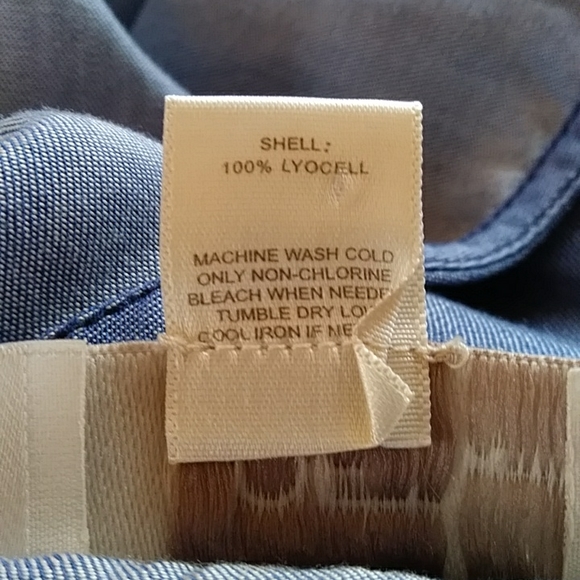 Ann Taylor Loft Lyocell Sleeveless Dress MP Blue - Picture 4 of 15